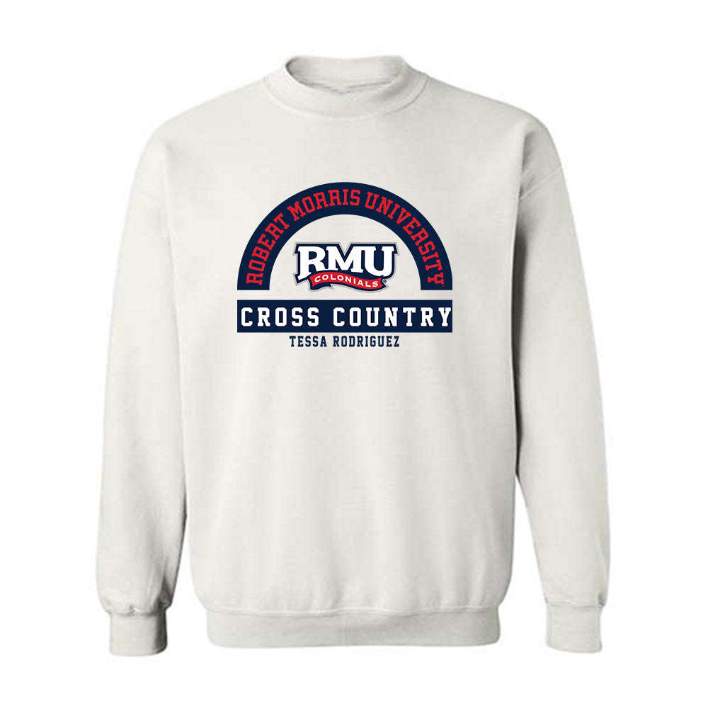 Robert Morris - NCAA Women's Cross Country : Tessa Rodriguez - Classic Fashion Shersey Crewneck Sweatshirt-0