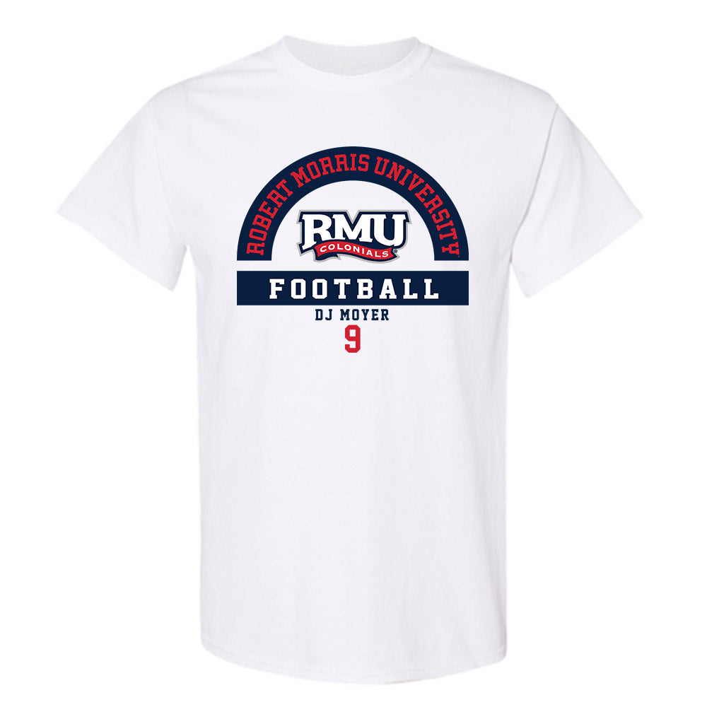 Robert Morris - NCAA Football : DJ Moyer - Classic Fashion Shersey T-Shirt-0