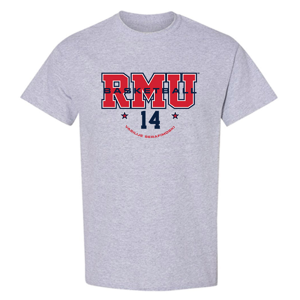 Robert Morris - NCAA Men's Basketball : Vasilije Serafimoski - Classic Fashion Shersey T-Shirt-0