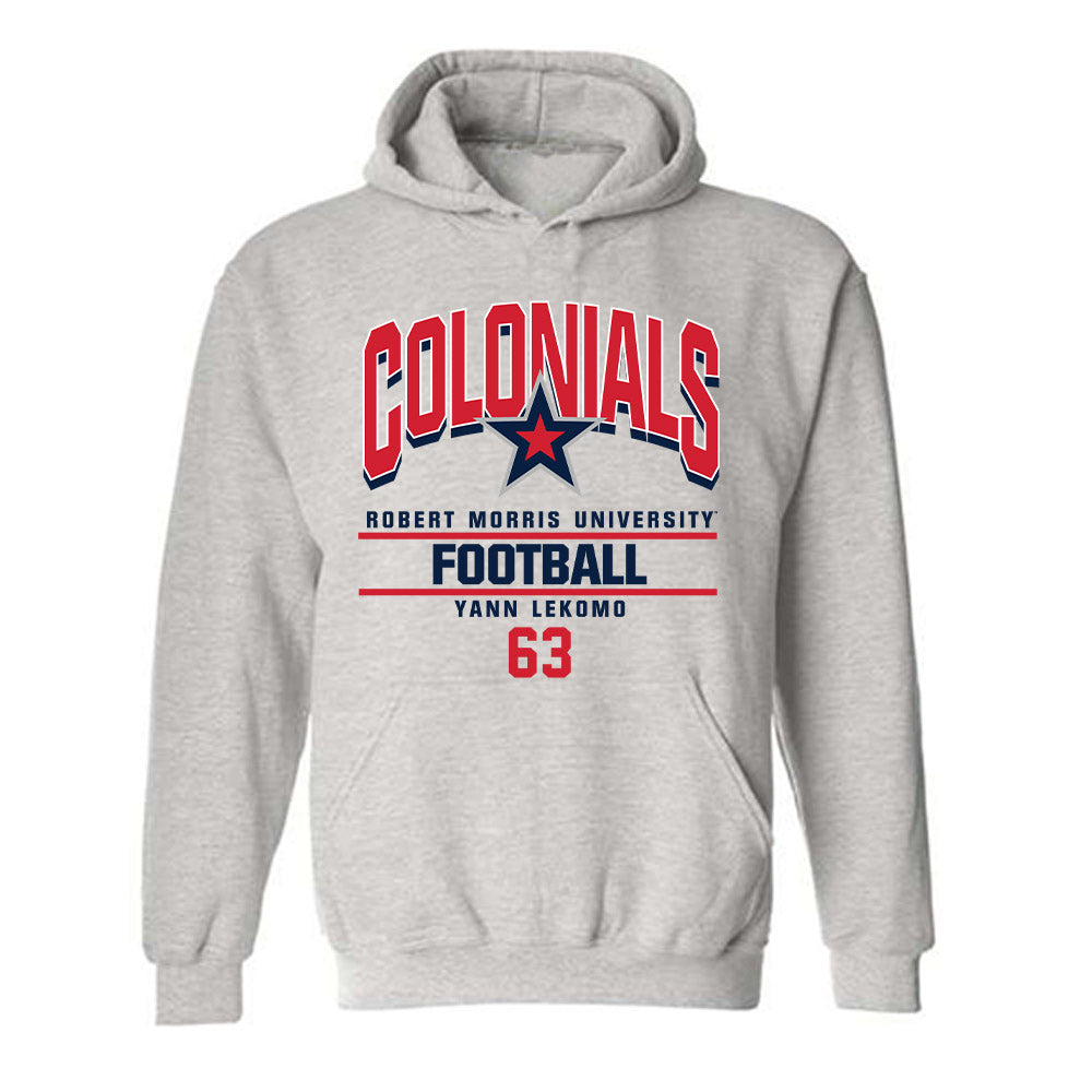 Robert Morris - NCAA Football : Yann Lekomo - Classic Fashion Shersey Hooded Sweatshirt