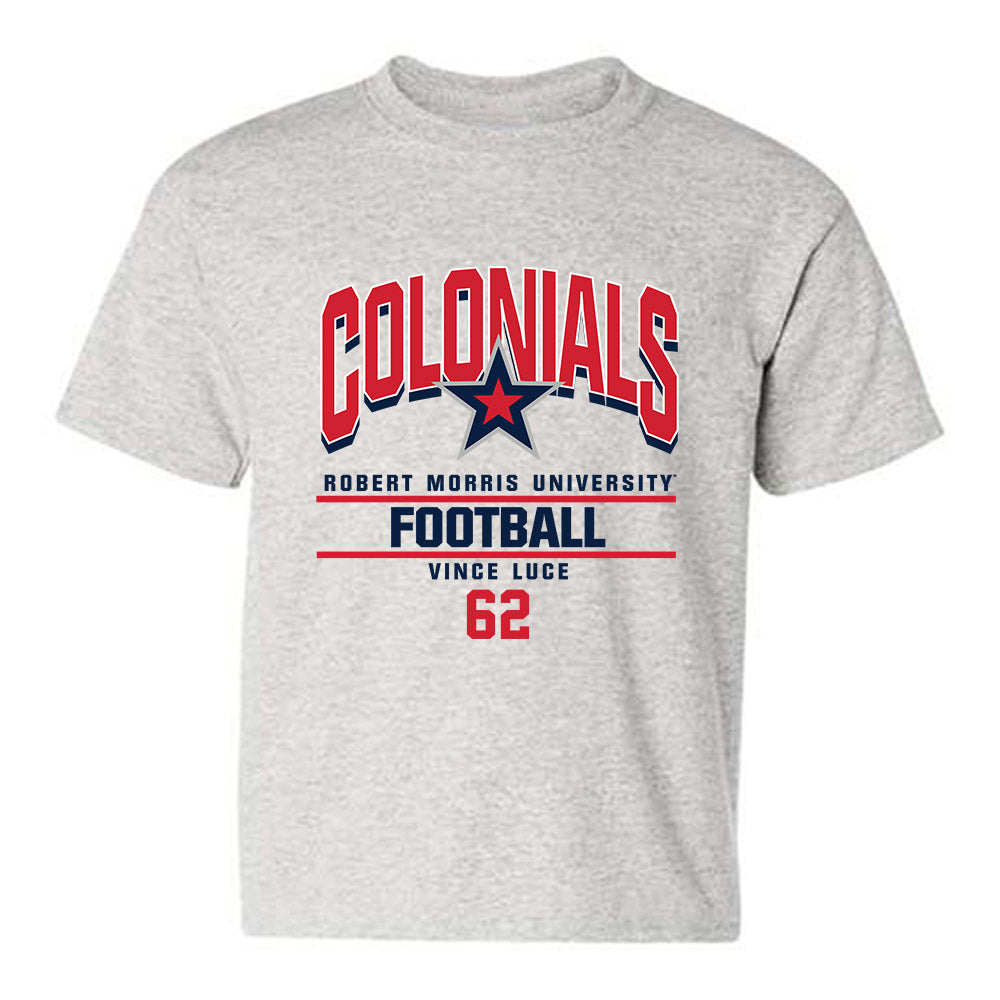 Robert Morris - NCAA Football : Vince Luce - Classic Fashion Shersey Youth T-Shirt-0