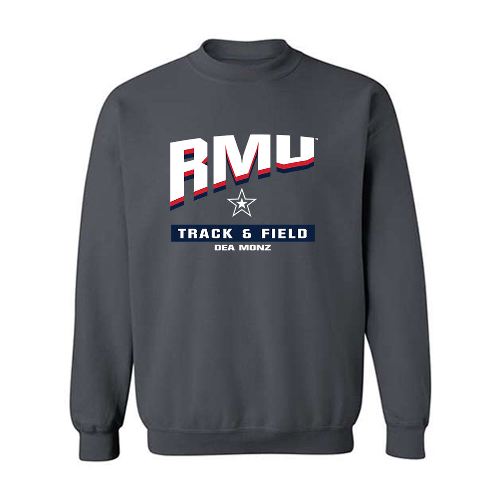 Robert Morris - NCAA Women's Track & Field : Dea Monz - Classic Fashion Shersey Crewneck Sweatshirt-0