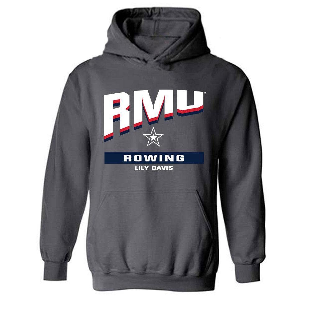 Robert Morris - NCAA Women's Rowing : Lily Davis - Classic Fashion Shersey Hooded Sweatshirt-0