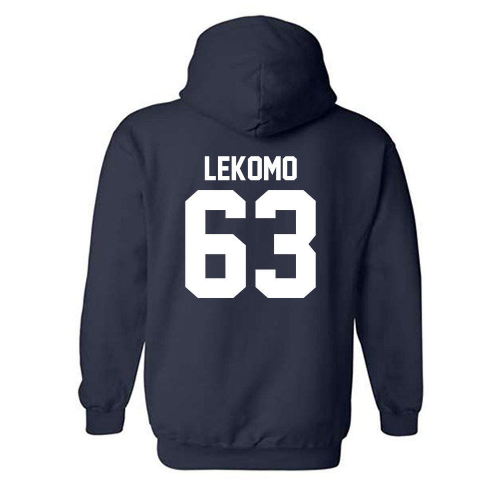 Robert Morris - NCAA Football : Yann Lekomo - Classic Shersey Hooded Sweatshirt-1