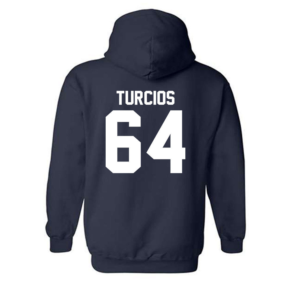 Robert Morris - NCAA Football : Diego Turcios - Classic Shersey Hooded Sweatshirt-1
