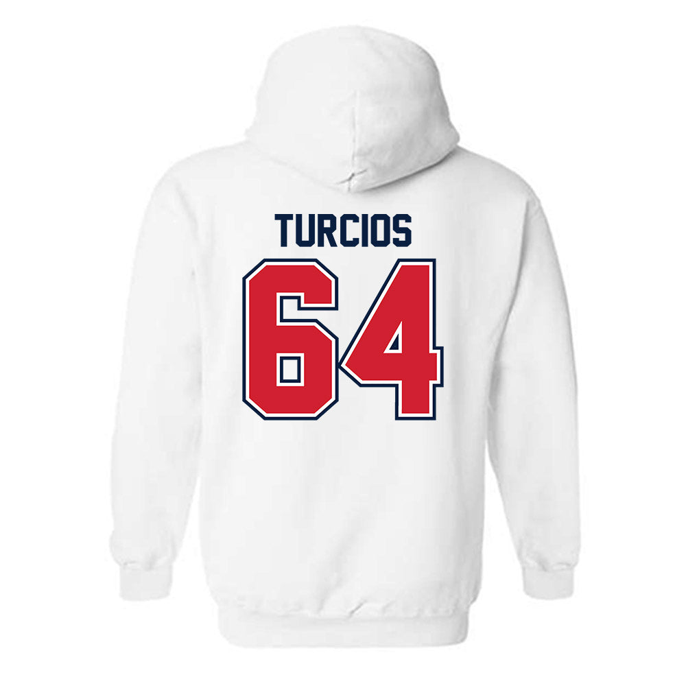 Robert Morris - NCAA Football : Diego Turcios - Classic Shersey Hooded Sweatshirt-1