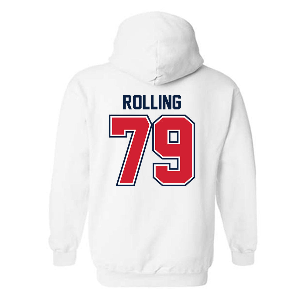 Robert Morris - NCAA Football : Jaden Rolling - Classic Shersey Hooded Sweatshirt-1