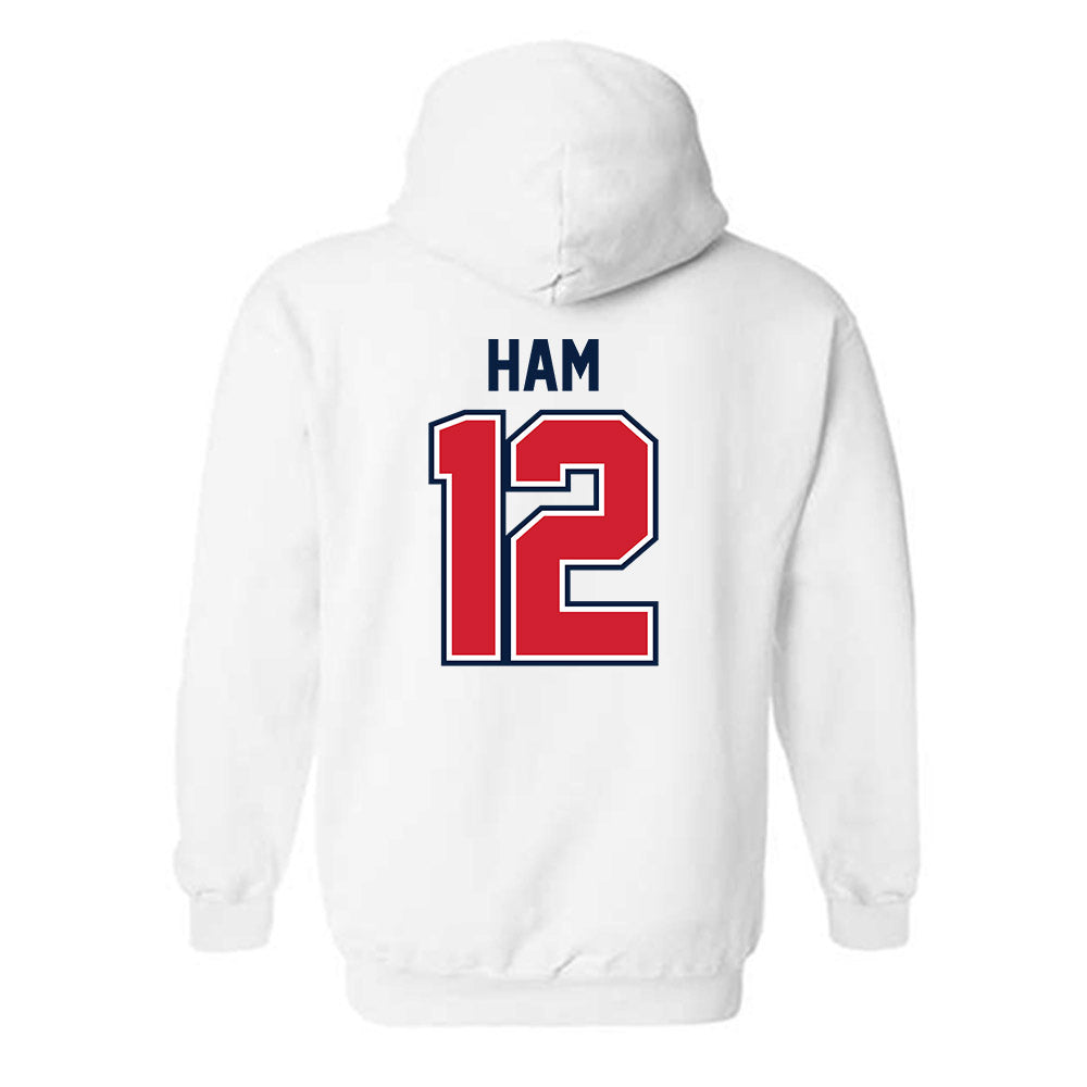 Robert Morris - NCAA Women's Ice Hockey : Ashlyn Ham - Classic Shersey Hooded Sweatshirt-1