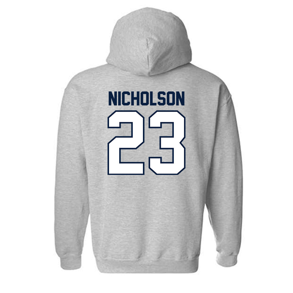 Robert Morris - NCAA Men's Ice Hockey : Zeke Nicholson - Classic Shersey Hooded Sweatshirt-1