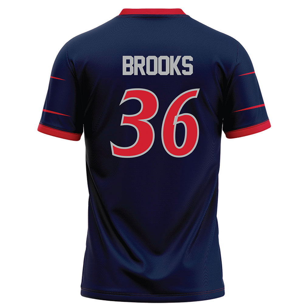 Robert Morris - NCAA Football : Taelen Brooks - Navy Football Jersey-1