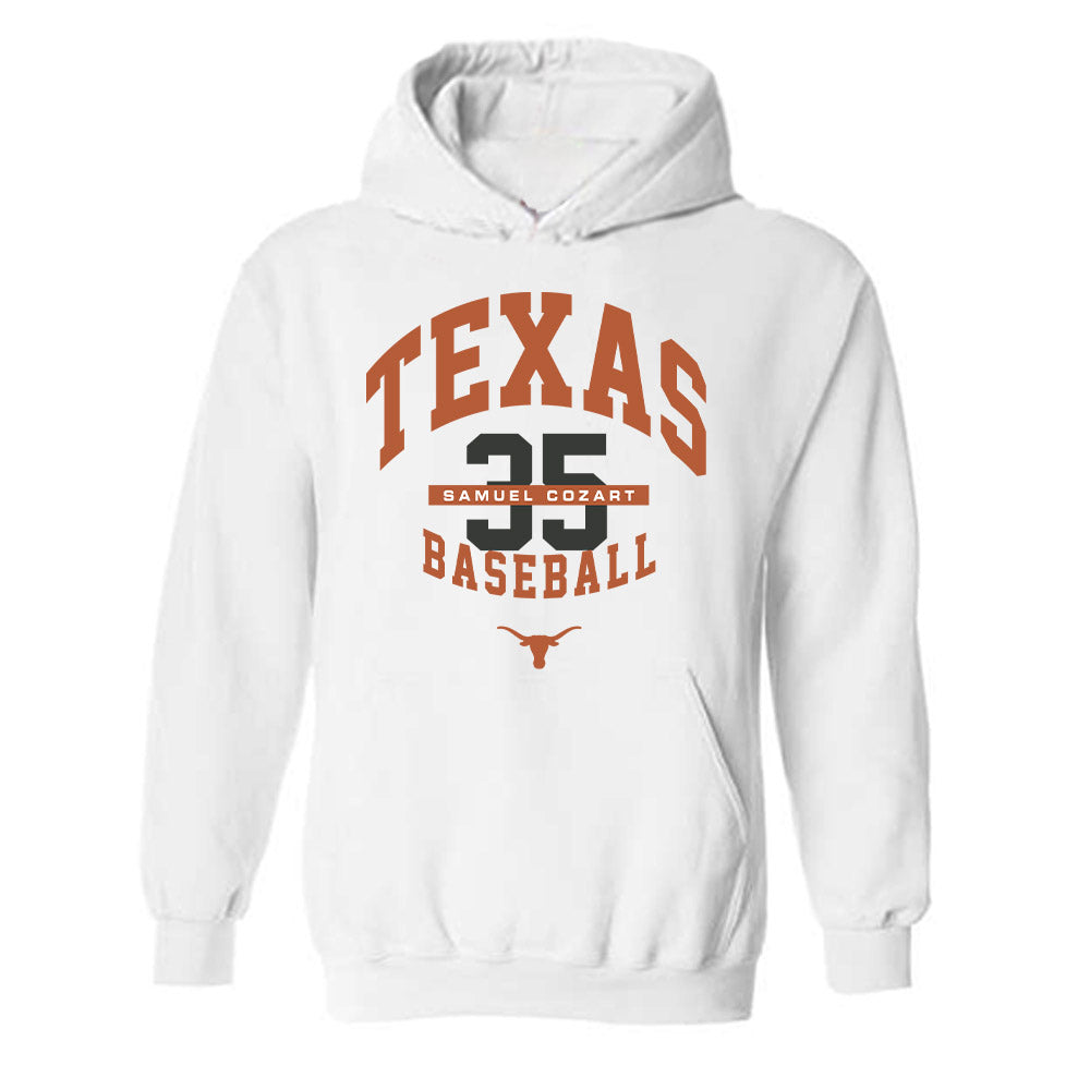 Texas - NCAA Baseball : Samuel Cozart - Classic Fashion Shersey Hooded Sweatshirt-0