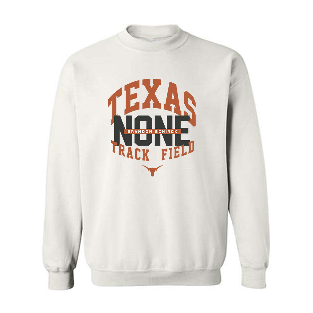 Texas - NCAA Men's Track & Field : Brandon Schirck - Classic Fashion Shersey Crewneck Sweatshirt-0