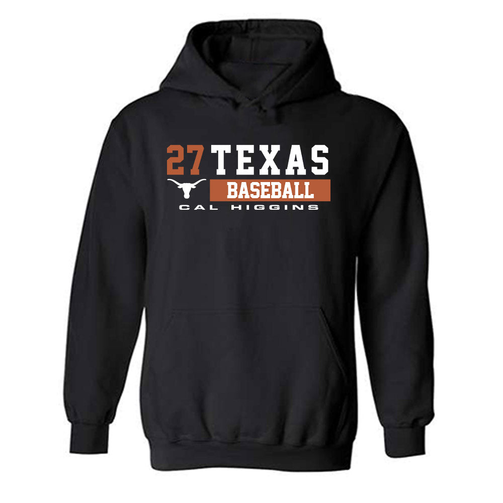 Texas - NCAA Baseball : Cal Higgins - Classic Fashion Shersey Hooded Sweatshirt-0