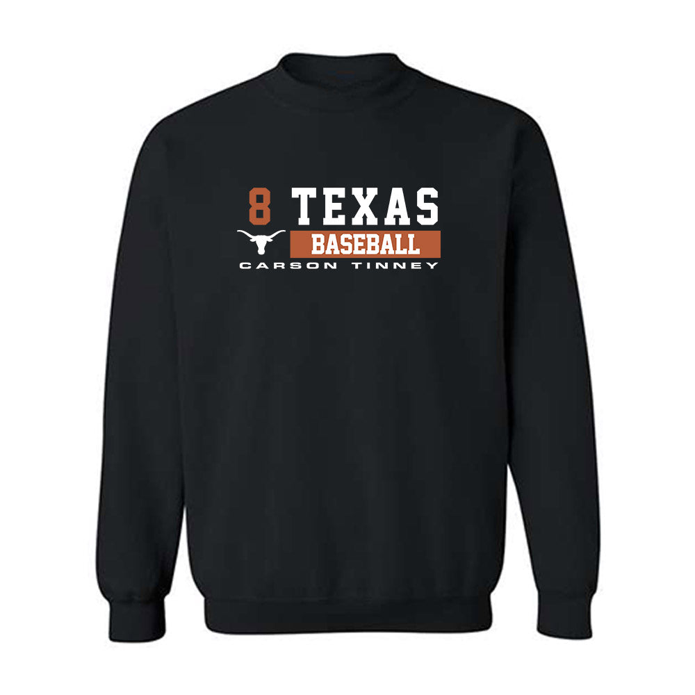 Texas - NCAA Baseball : Carson Tinney - Classic Fashion Shersey Crewneck Sweatshirt-0