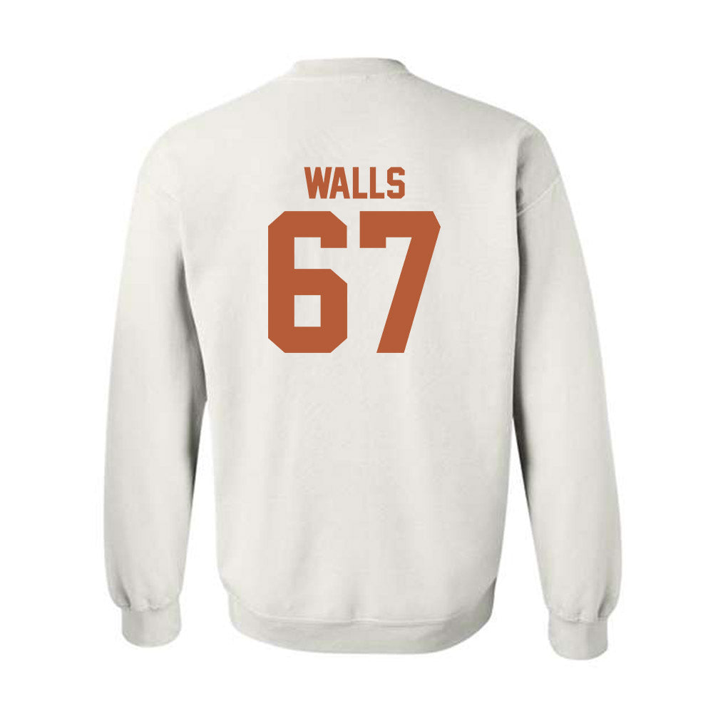 Texas - NCAA Baseball : Brody Walls - Classic Shersey Crewneck Sweatshirt-1