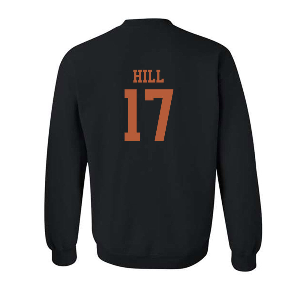 Texas - NCAA Baseball : Will Hill - Classic Shersey Crewneck Sweatshirt-1