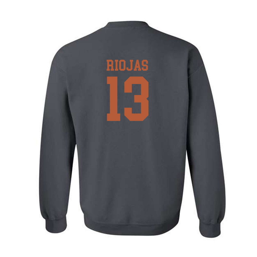 Texas - NCAA Baseball : Ruger Riojas - Classic Shersey Crewneck Sweatshirt-1