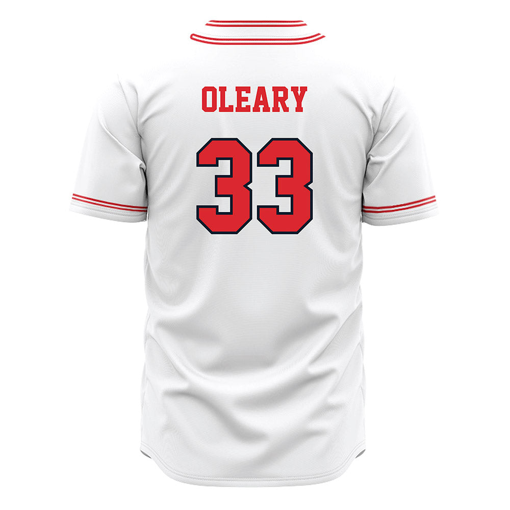 St. Johns - NCAA Baseball : Liam Oleary - White Jersey-1