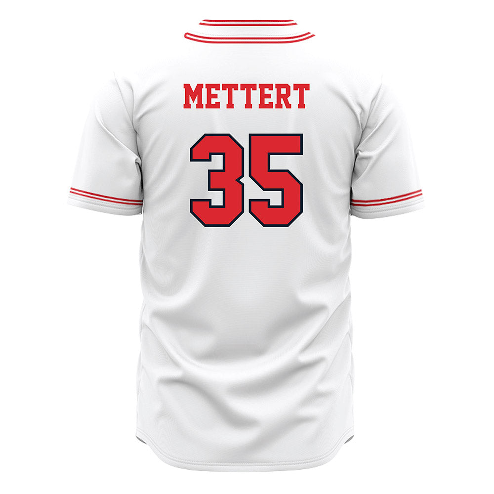 St. Johns - NCAA Baseball : Sam Mettert - White Jersey