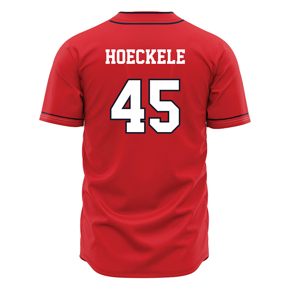 St. Johns - NCAA Baseball : Evan Hoeckele - Red Jersey-1