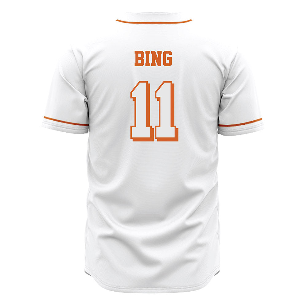 Texas - NCAA Baseball : Kade Bing - White Jersey-1