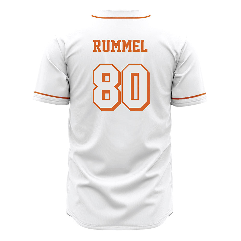 Texas - NCAA Baseball : Cooper Rummel - White Jersey-1