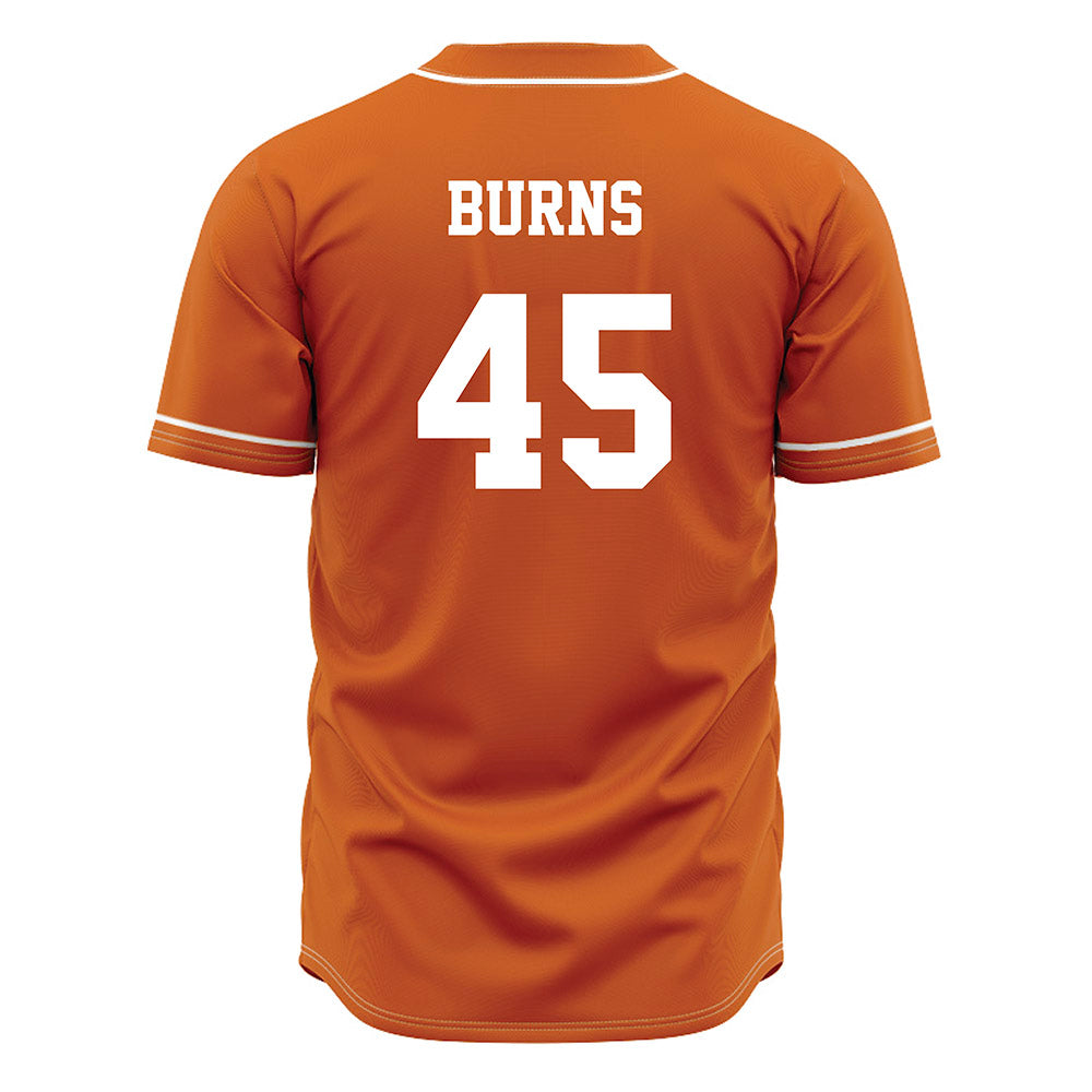Texas - NCAA Baseball : Thomas Burns - Orange Jersey-1