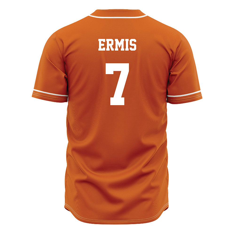 Texas - NCAA Baseball : Andrew Ermis - Orange Jersey-1