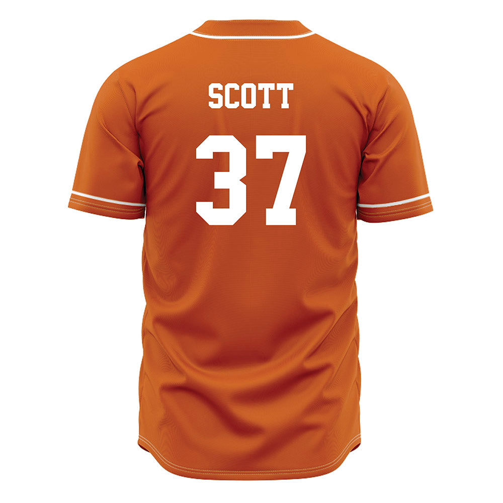 Texas - NCAA Baseball : Matt Scott - Orange Jersey-1
