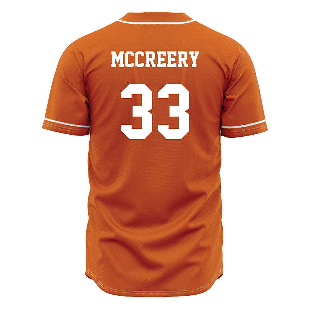Texas - NCAA Baseball : Connor McCreery - Orange Jersey-1