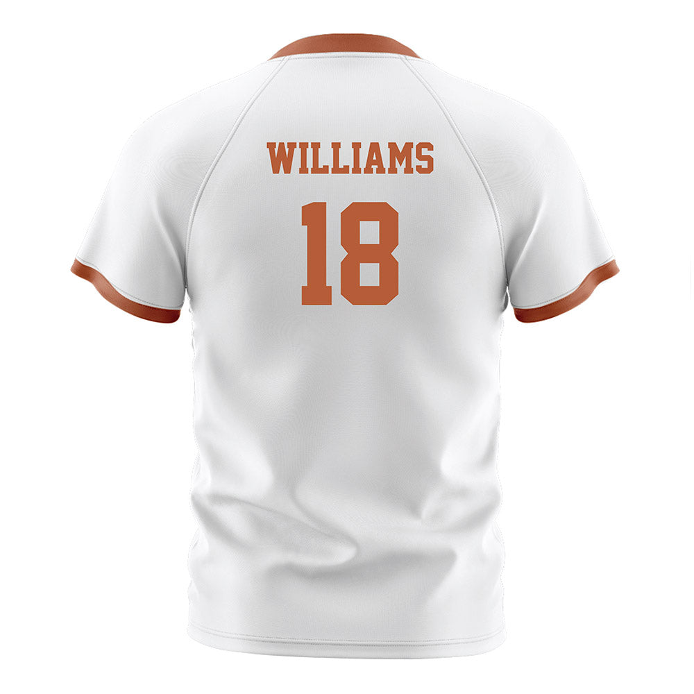 Texas - NCAA Women's Soccer : Kendell Williams - White Soccer Jersey-1