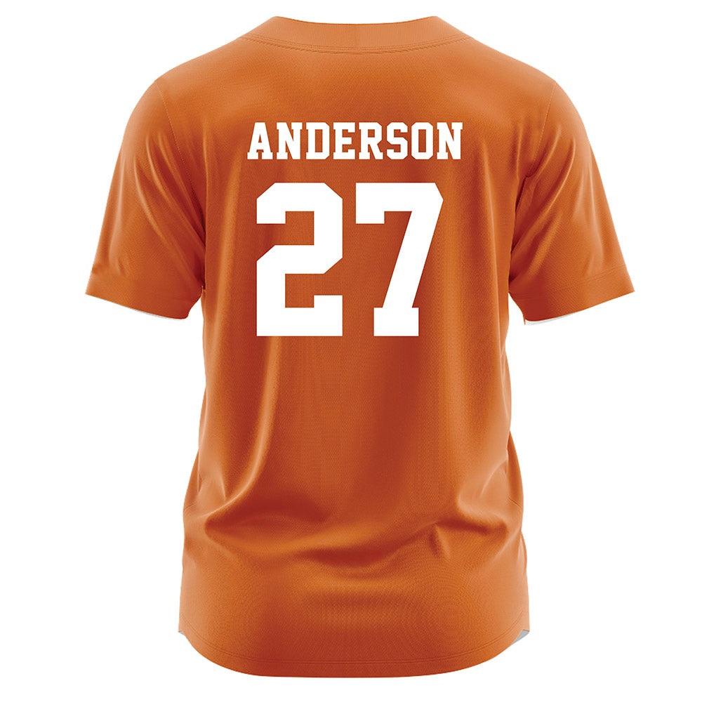 Texas - NCAA Softball : Taylor Anderson - Orange Jersey-1