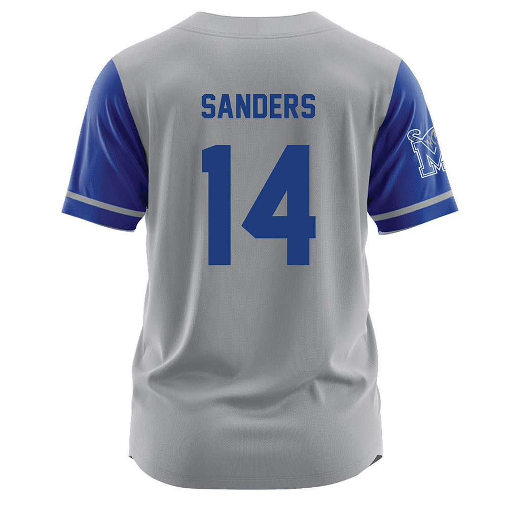 Memphis - NCAA Baseball : Brayden Sanders - Grey Jersey