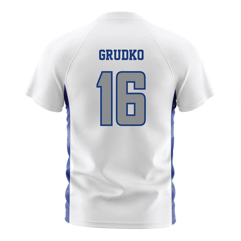 Memphis - NCAA Men's Soccer : Anthony Grudko - White Soccer Jersey-1