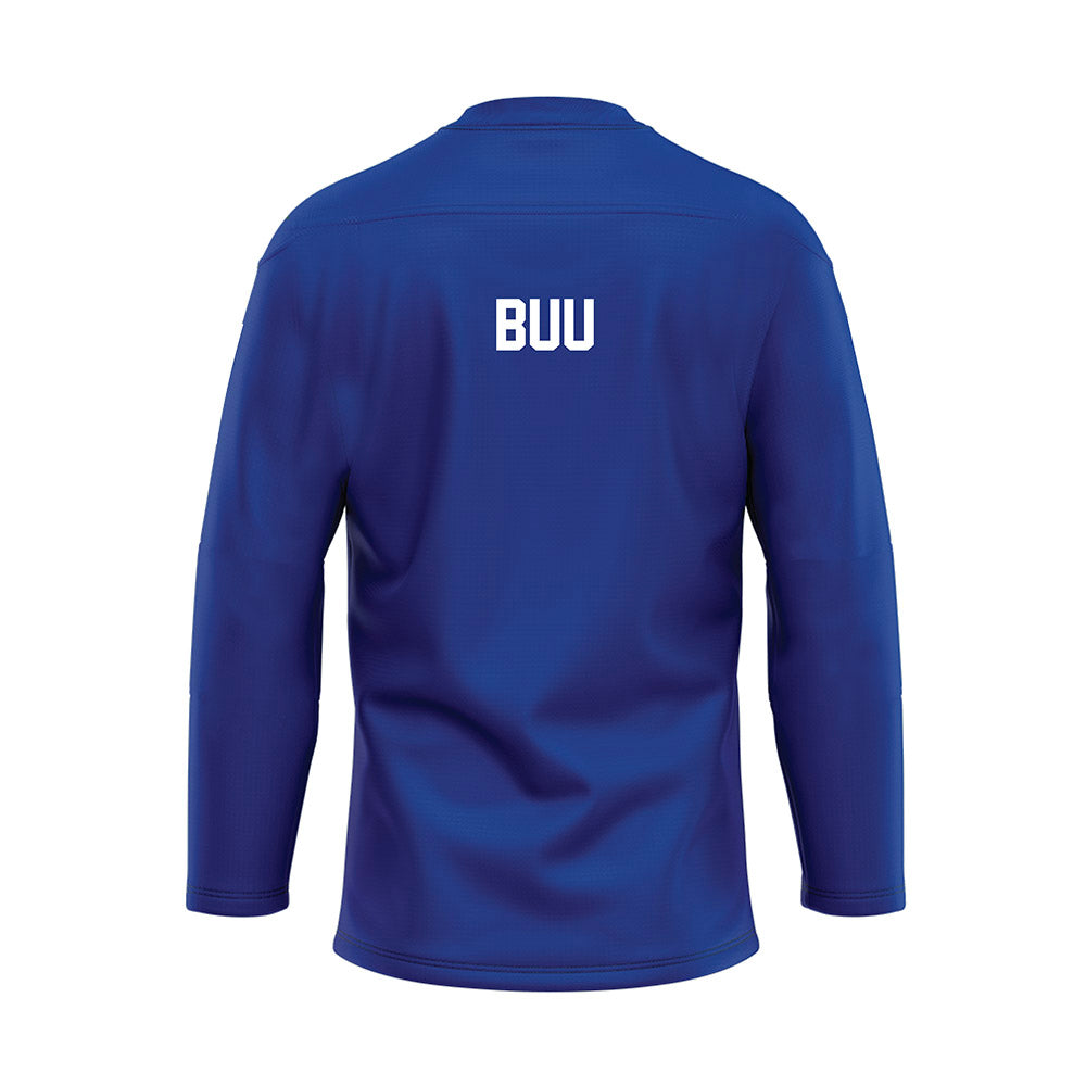 Florida - NCAA Women's Gymnastics : Ly Buu - Blue Hockey Jersey-1