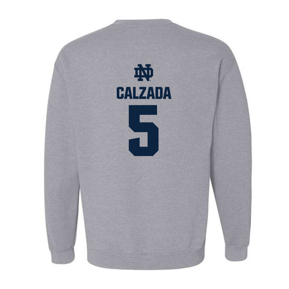Notre Dame - NCAA Women's Soccer : Carolyn Calzada - Classic Fashion Shersey Crewneck Sweatshirt-1