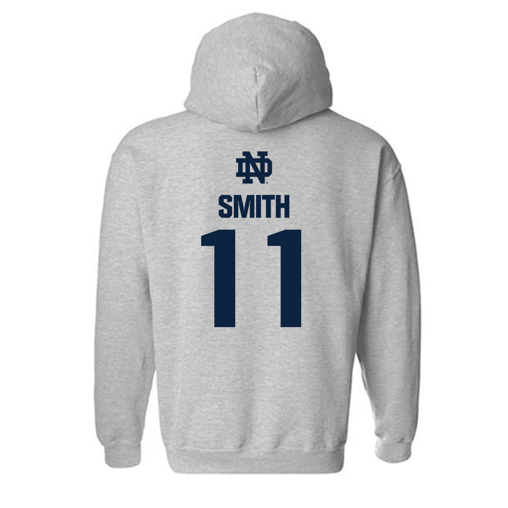 Notre Dame - NCAA Football : KK Smith - Classic Fashion Shersey Hooded Sweatshirt-1