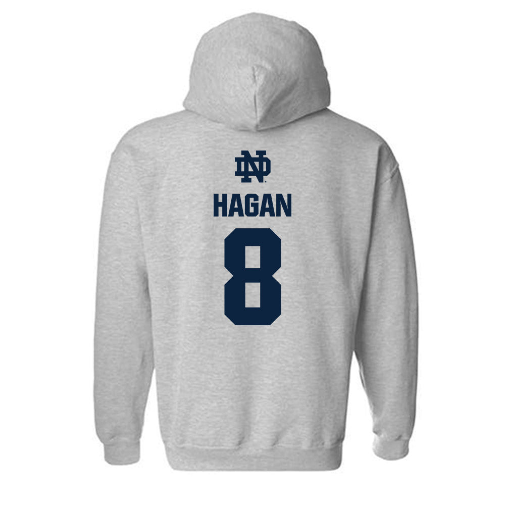 Notre Dame - NCAA Softball : Lily Hagan - Classic Fashion Shersey Hooded Sweatshirt-1
