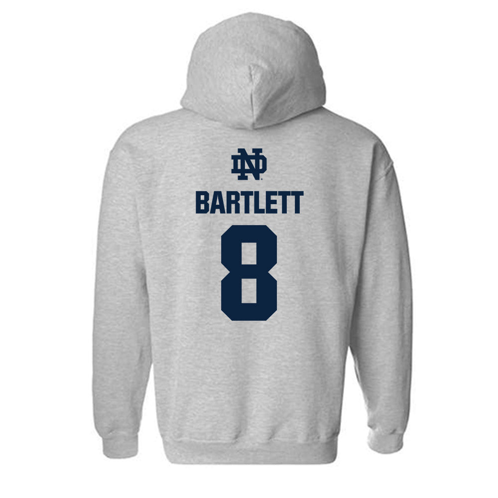 Notre Dame - NCAA Men's Soccer : Nici Bartlett - Classic Fashion Shersey Hooded Sweatshirt-1