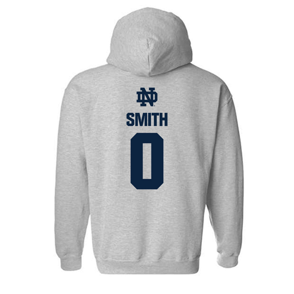 Notre Dame - NCAA Football : DeVonta Smith - Classic Fashion Shersey Hooded Sweatshirt-1