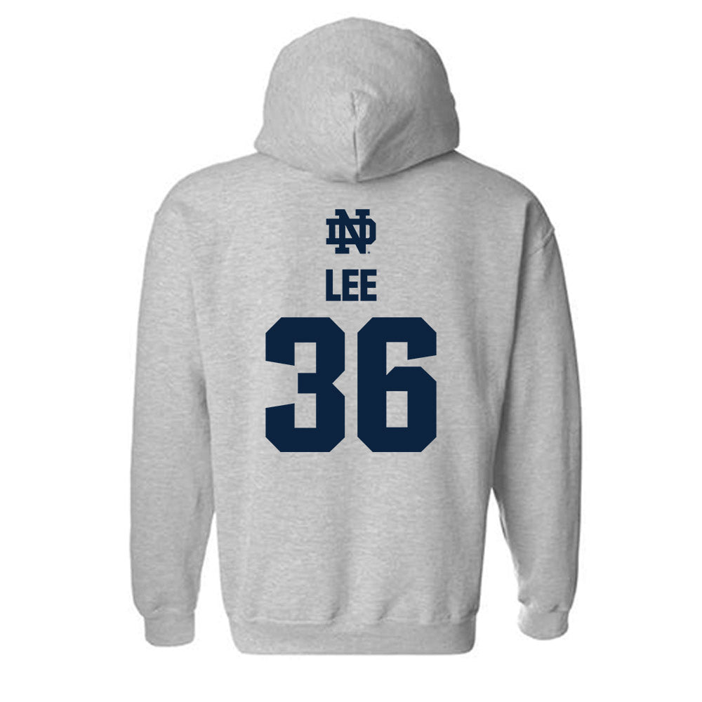 Notre Dame - NCAA Baseball : Oisin Lee - Classic Fashion Shersey Hooded Sweatshirt