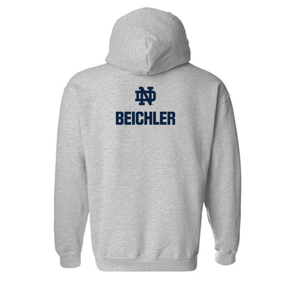 Notre Dame - NCAA Men's Track & Field : Talon Beichler - Classic Fashion Shersey Hooded Sweatshirt-1