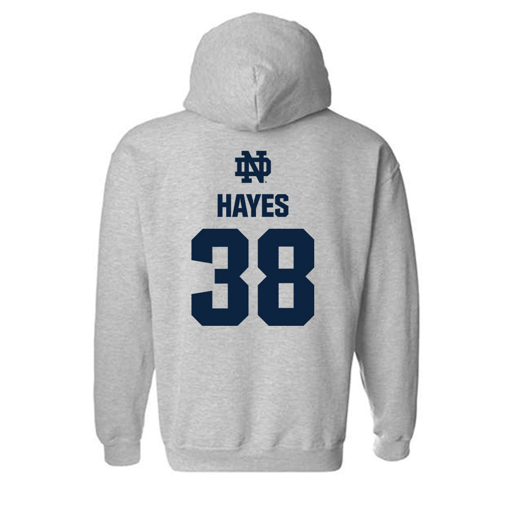 Notre Dame - NCAA Baseball : Anderson Hayes - Classic Fashion Shersey Hooded Sweatshirt