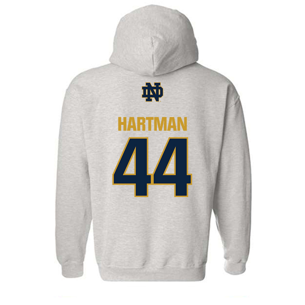 Notre Dame - NCAA Baseball : Trent Hartman - Classic Fashion Shersey Hooded Sweatshirt-1