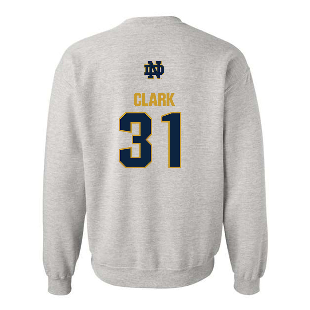 Notre Dame - NCAA Baseball : Evan Clark - Classic Fashion Shersey Crewneck Sweatshirt-1