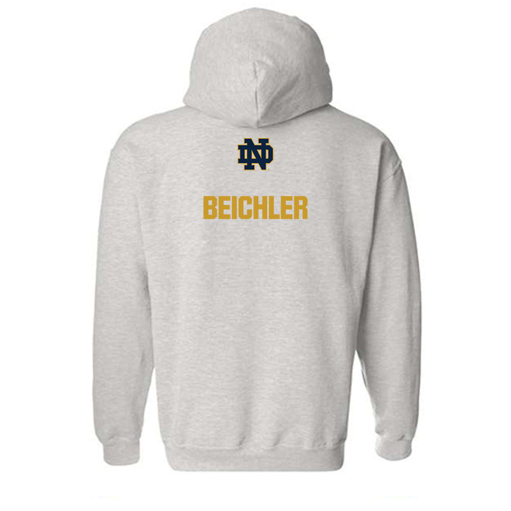 Notre Dame - NCAA Men's Track & Field : Talon Beichler - Classic Fashion Shersey Hooded Sweatshirt-1