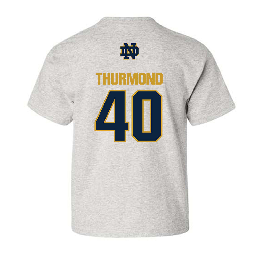 Notre Dame - NCAA Baseball : Eli Thurmond - Classic Fashion Shersey Youth T-Shirt-1