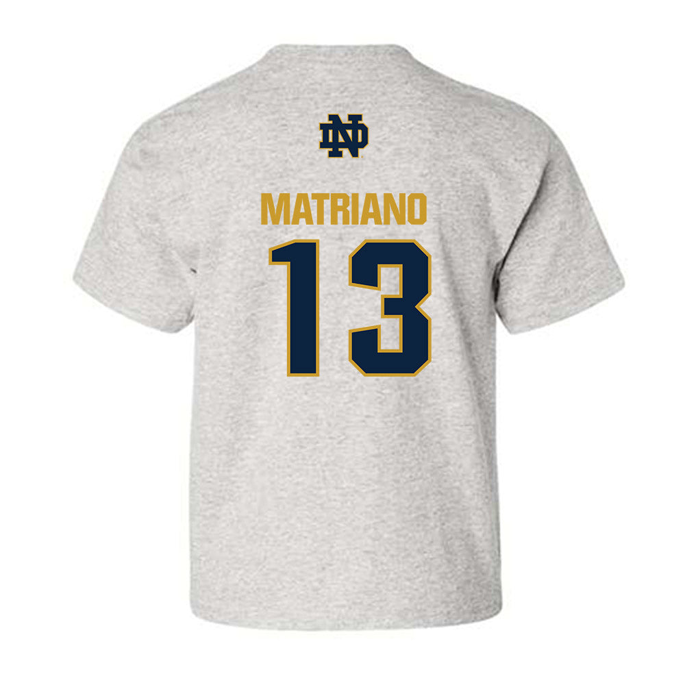 Notre Dame - NCAA Women's Soccer : Delaney Matriano - Classic Fashion Shersey Youth T-Shirt-1