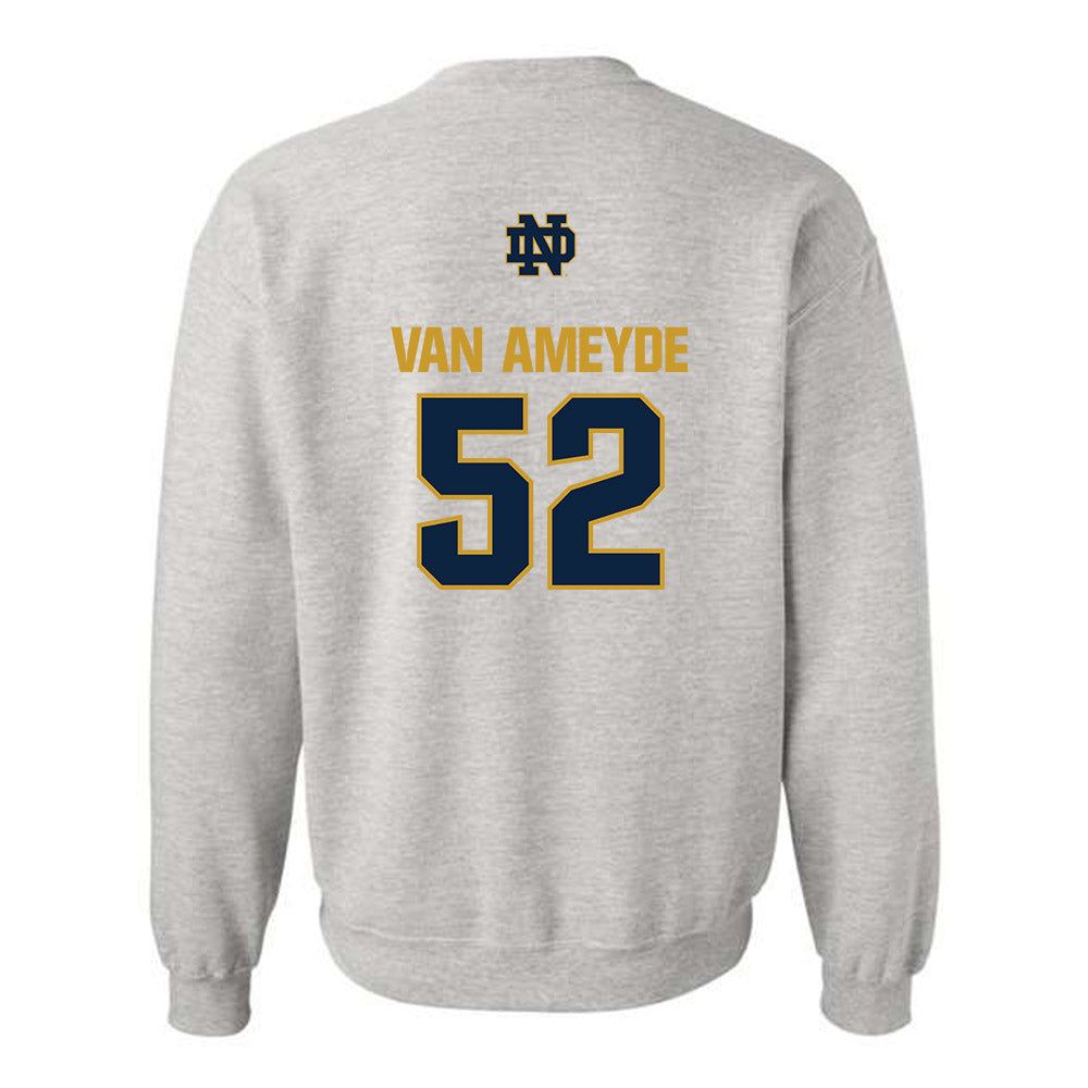 Notre Dame - NCAA Baseball : Chase Van Ameyde - Classic Fashion Shersey Crewneck Sweatshirt