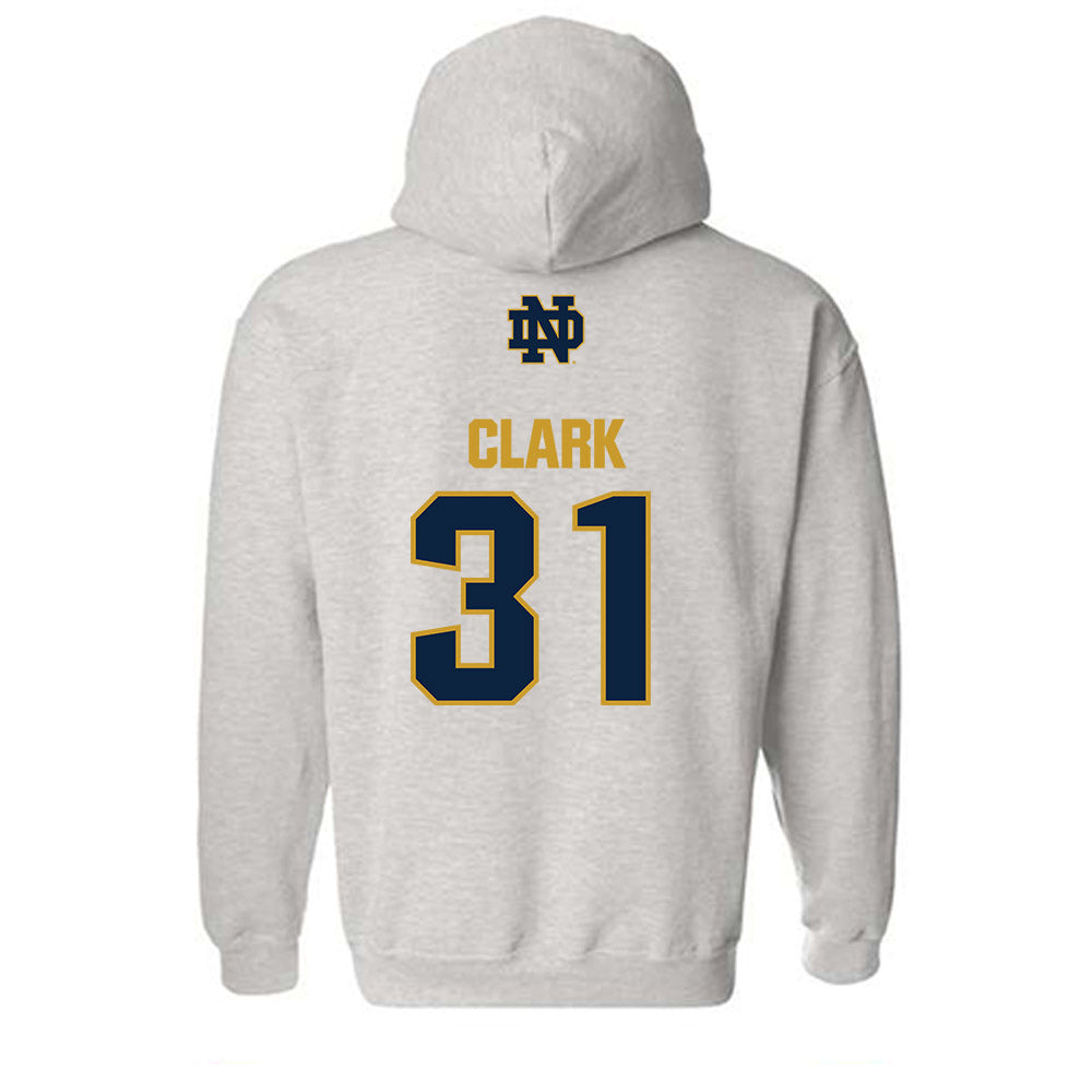 Notre Dame - NCAA Baseball : Evan Clark - Classic Fashion Shersey Hooded Sweatshirt-1